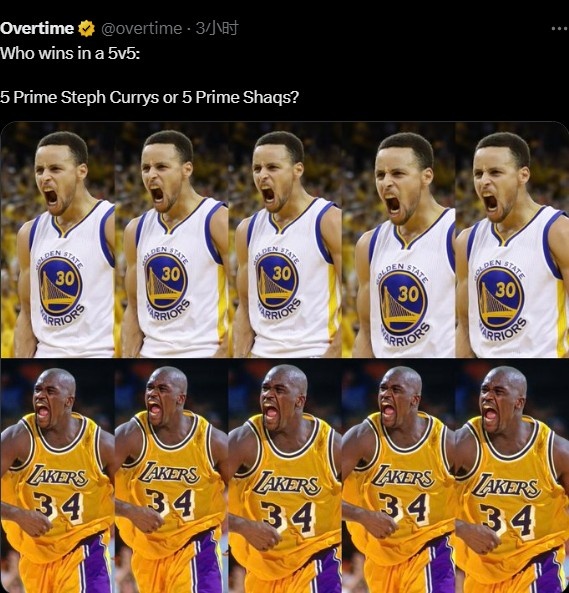 mk体育官网-5个鲨鱼对阵5个库里谁赢？奥尼尔：库里赢&amp;他没有弱点 我罚球不行